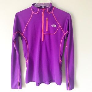 The North Face Purple Thumb Hole Pullover